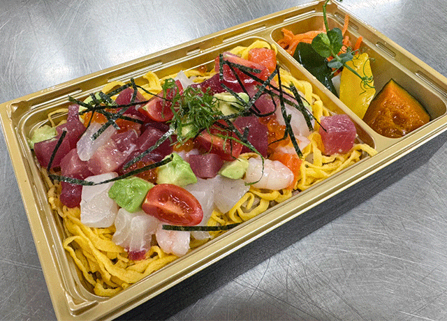 【各日50食限定】12/7(土)8(日)の2日限定特別メニュー『5種魚介とアボカドのバラちらし』