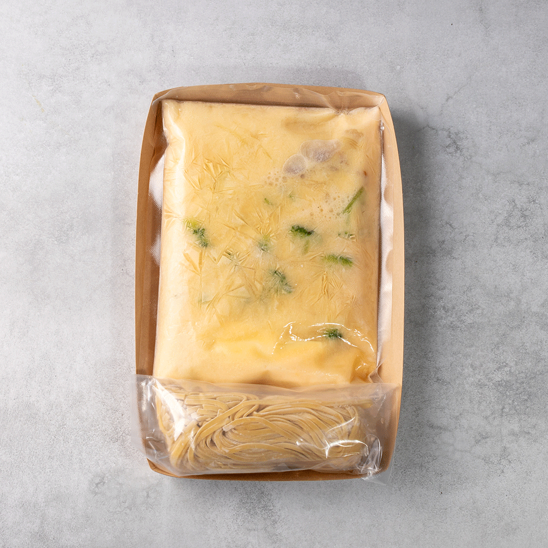 帆立貝柱とブロッコリーの濃厚雲丹クリームパスタ(1.5人前)